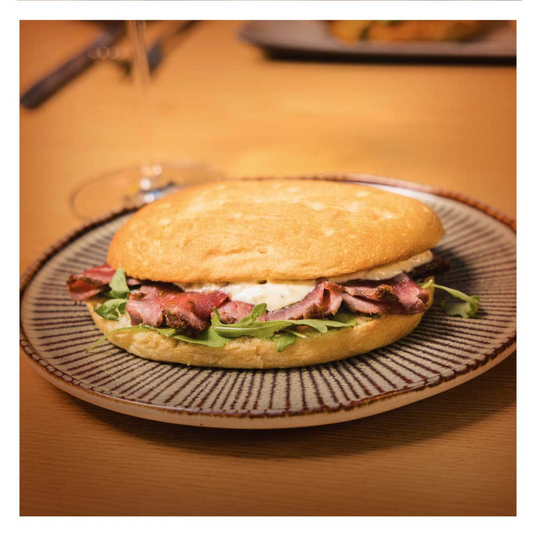 Focaccia de Roast Beef