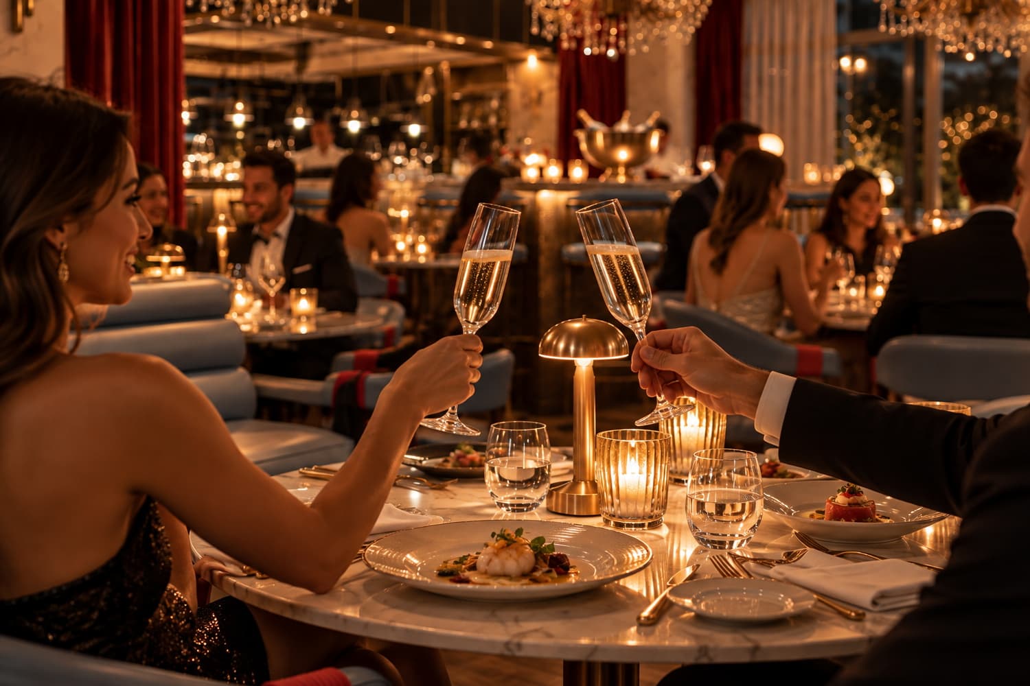 Interior of ALLORA restaurant in Lisbon